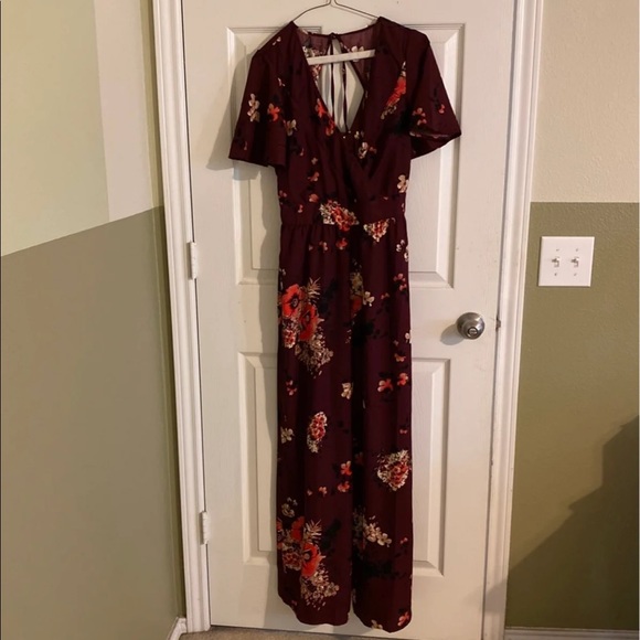 brand of gypsies Pants - floral jumpsuit